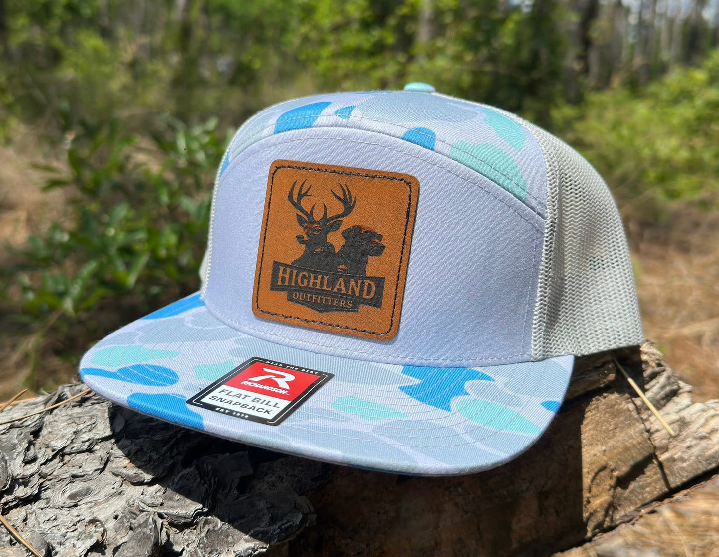 Saltwater Duck Camo/Ice Grey | Richardson 7 Panel Snapback